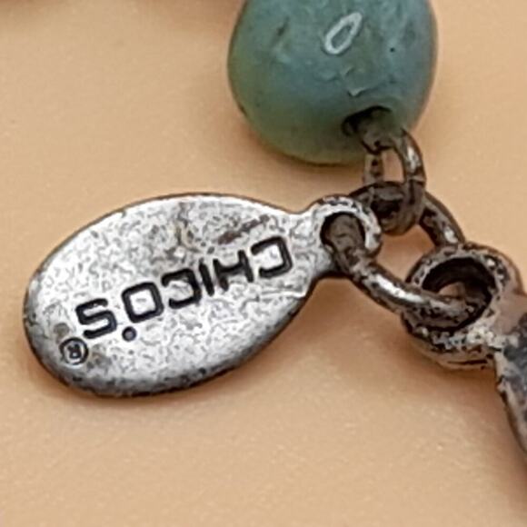 Chico's Lamp-work Glass Pendant Necklace, 20" - Picture 9 of 14